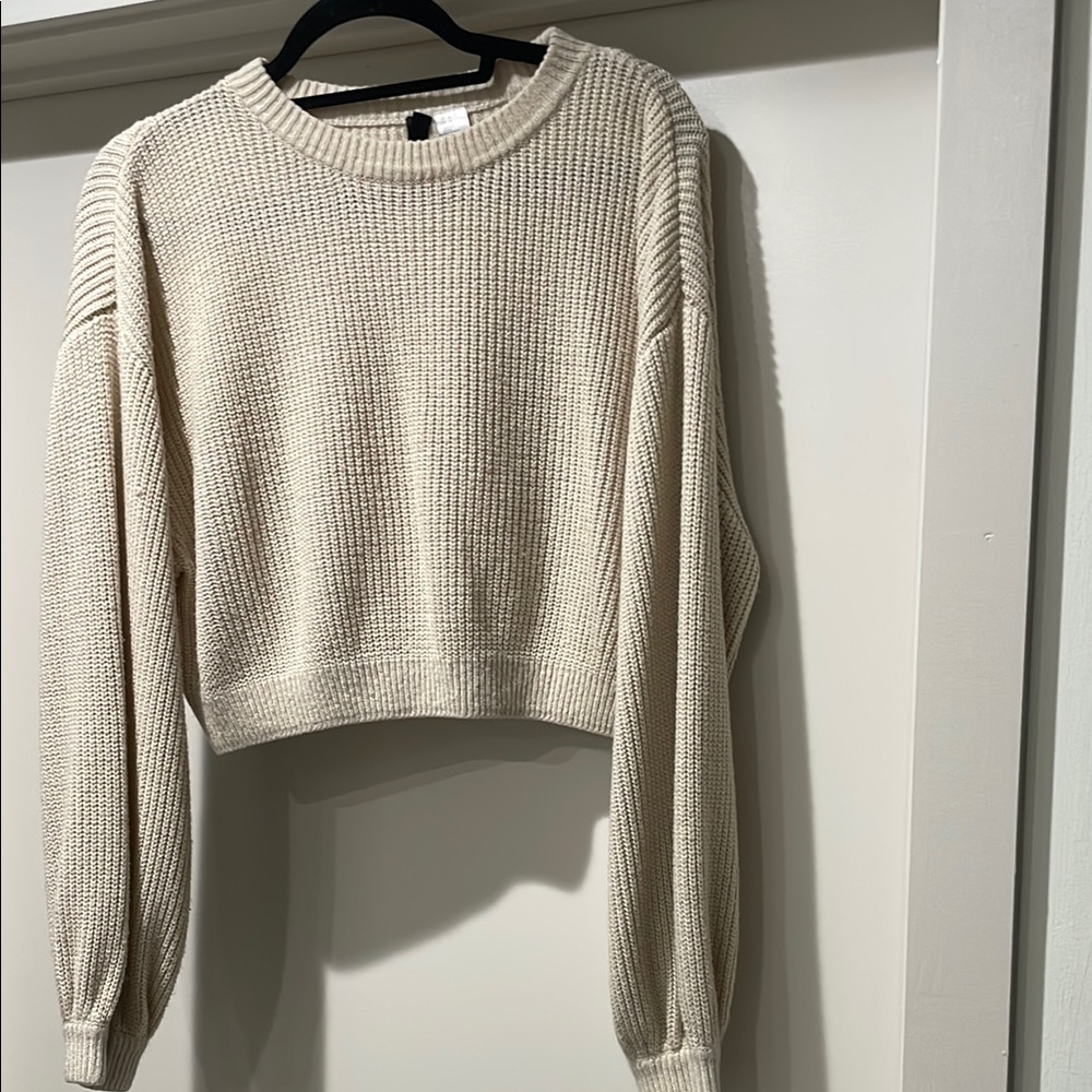 H&M Cropped Knit Sweater